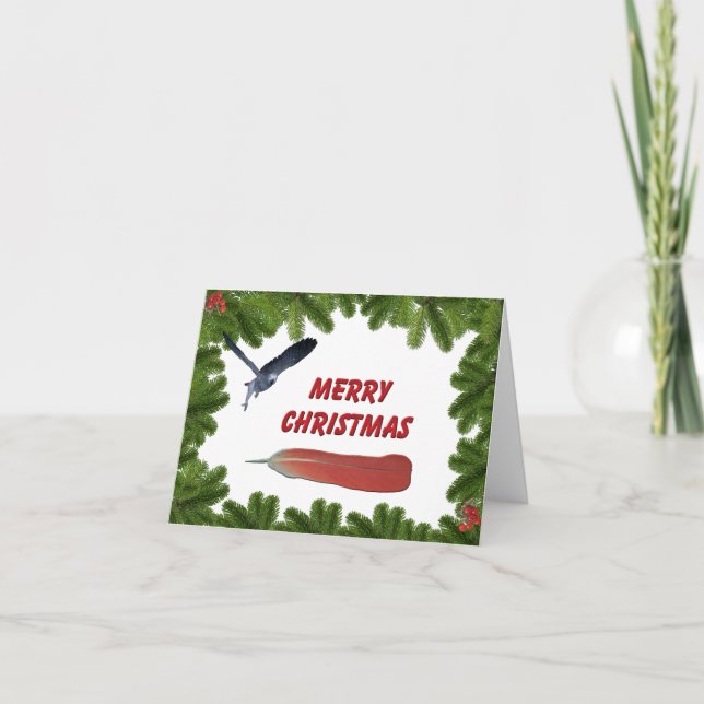 Tarjeta africana de Navidades grises (Anverso)