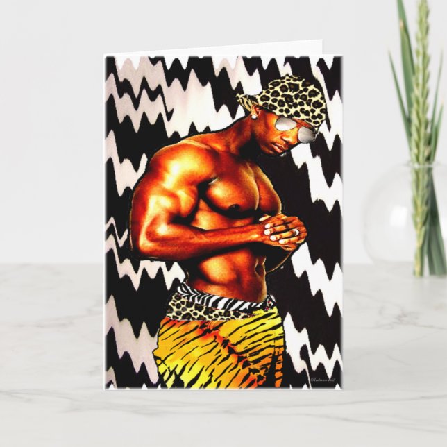 Tarjeta Africano Hip Hop (Anverso)