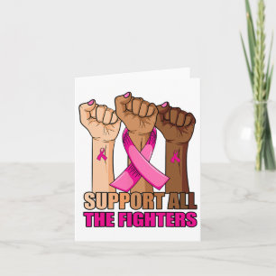 Tarjeta Afro Apoya A Todos Los Combatientes El Cáncer De M