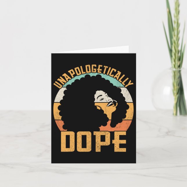 Tarjeta Afro Lady Black Pride África (Anverso)