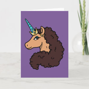 Tarjeta Afro Unicornio   Divino