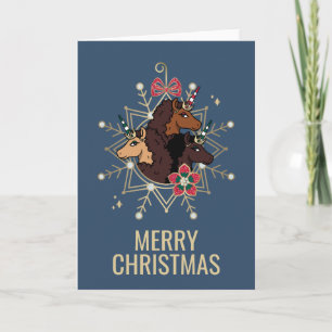 Tarjeta Afro Unicornio Festivo Mágico
