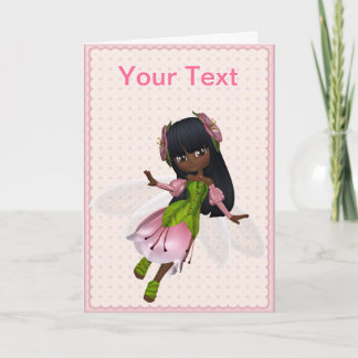 Tarjeta afroamericana de la princesa felicitación