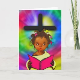 Tarjeta afroamericana de pascua