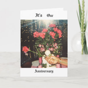 Tarjeta afroamericana del aniversario