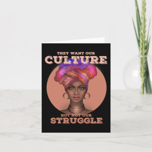 Tarjeta Afroamericano T Para Mujeres Cultura De Historia N