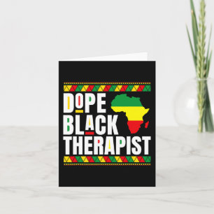 Tarjeta Afroamericano - Terapia Física Fármaco Negro El