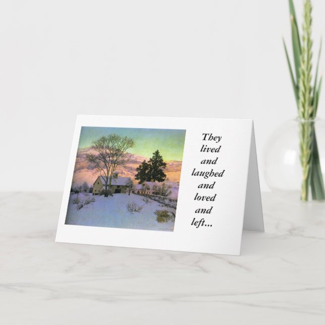 Tarjeta Afterglow, 1947, aceite en lona, vivieron y la… (Anverso)