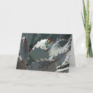 Tarjeta Agave notecard azul