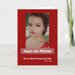Tarjeta Age Photo Birthday Card