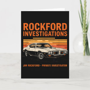 Tarjeta Agencia de Detectives Rockford - Archivos de Rockf