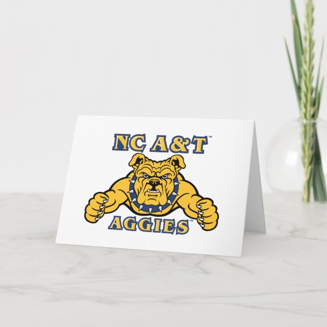 Tarjeta Agencias de A&T de CN | Bulldog Aggie (Anverso)