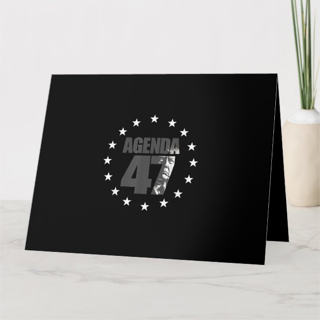Tarjeta Agenda 47 Fechas de la campaña de reelección patri (Anverso)