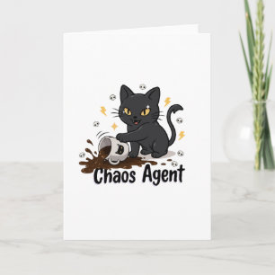 Tarjeta Agente del Caos Gato Negro