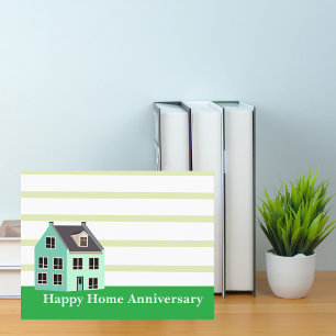 Tarjeta Agente Inmobiliario Aniversario de Hogar Feliz