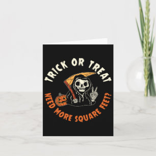 Tarjeta Agente Inmobiliario Halloween Truco O Tratamiento