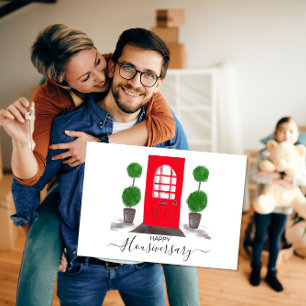 Tarjeta Agente inmobiliario Red Door Happy Housiversary