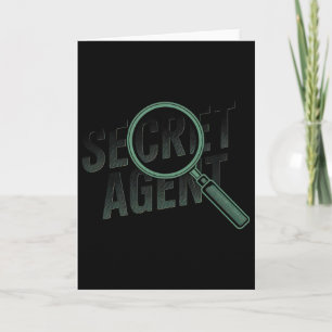 Tarjeta Agente Secreto - Inspector de Disfraz de Agente Se