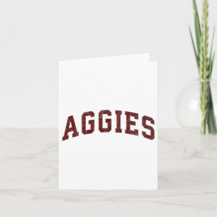 Tarjeta Aggies Amantes Aggies Souvenir Hombres Niños Retro