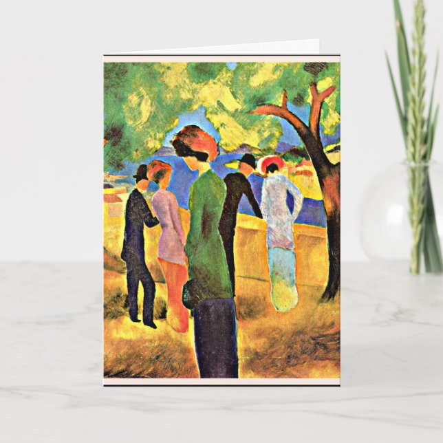 Tarjeta Agosto Macao - Mujer en verde (Anverso)