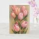 Tarjeta Agradable Bouquet Pink Winter Tulip Flowday Cumple (Orchid)