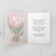 Tarjeta Agradable Bouquet Pink Winter Tulip Flowday Cumple (Interior)