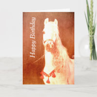 Agradable circo blanco Pony estilo gitano vintado