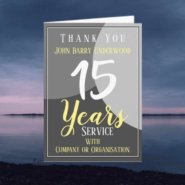 Tarjeta Agradecer al empleado por el servicio largo (Subido por el creador)