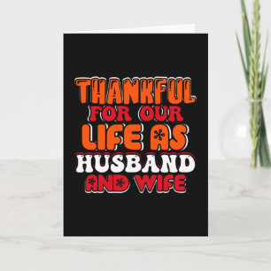 Tarjeta Agradecidos Por Nuestras Vidas Como Esposo Y Espos