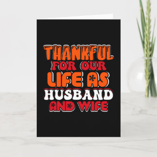 Tarjeta Agradecidos Por Nuestras Vidas Como Esposo Y Espos