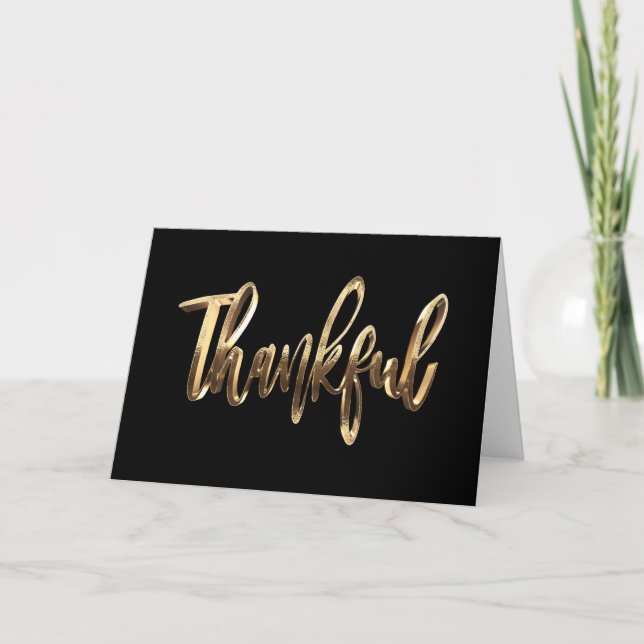 Tarjeta Agradecimiento a la modernidad del Black and Gold  (Anverso)