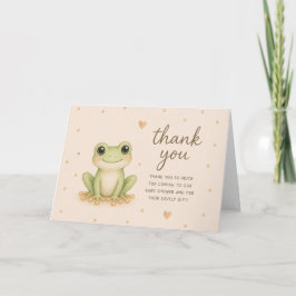 Tarjeta Agradecimiento de Baby Shower de Ranita Arbolícola