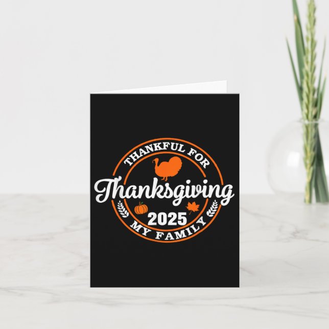 Tarjeta Agradecimiento De La Familia 2025 Por Mi Tribu Gro (Anverso)