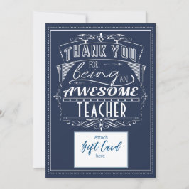 Tarjeta Agradecimiento del profesor Gracias Titular De La 