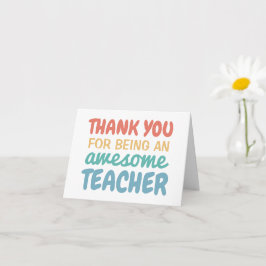 Tarjeta Agradecimiento del profesorado gracias al arcoiris