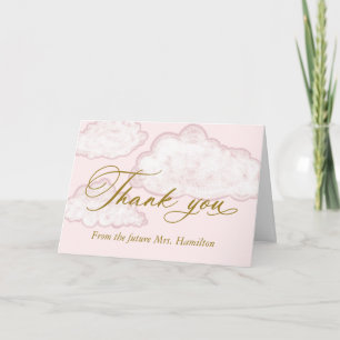 Tarjeta Agradecimiento Moderno de Nube Personalizada para