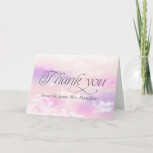 Tarjeta Agradecimiento Moderno de Nube Personalizada para
