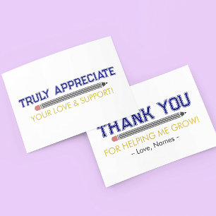 Tarjeta Agradecimiento Personalizado al Maestro Apreciació
