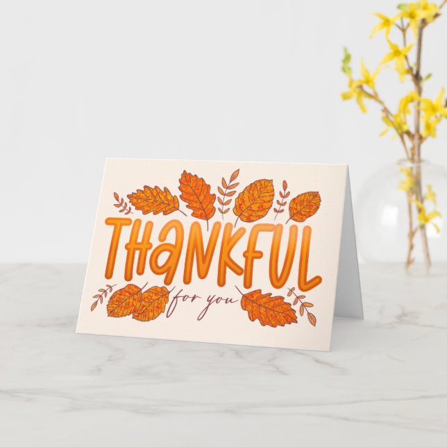 Tarjeta Agradecimiento por tu Fall Acción de Gracias Salud (flor amarilla)