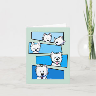Tarjeta Agradecimientos a los Fans del Westie Terrier