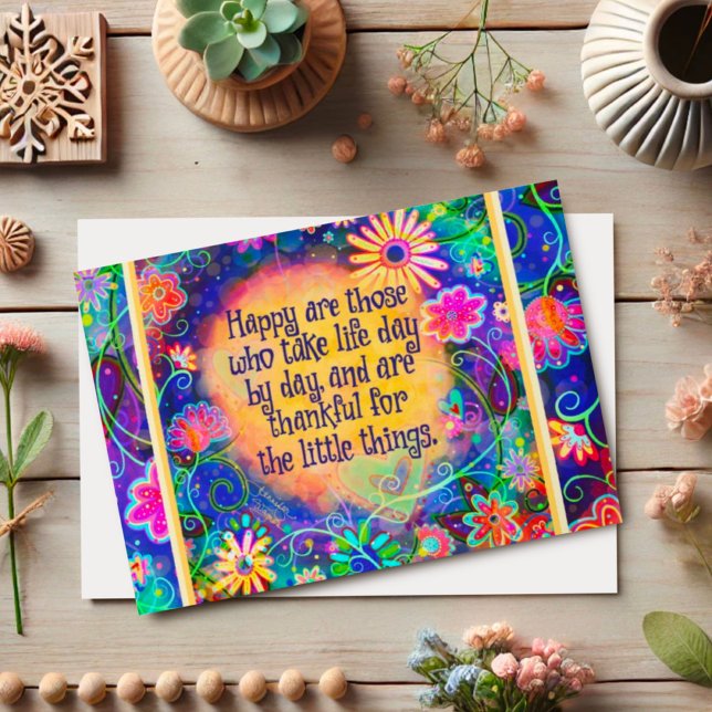 Tarjeta Agradecimientos por las pequeñas cosas (Subido por el creador)