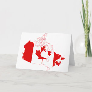 Tarjeta AGREGA TU PROPIO TEXTO Bandera de Canadá