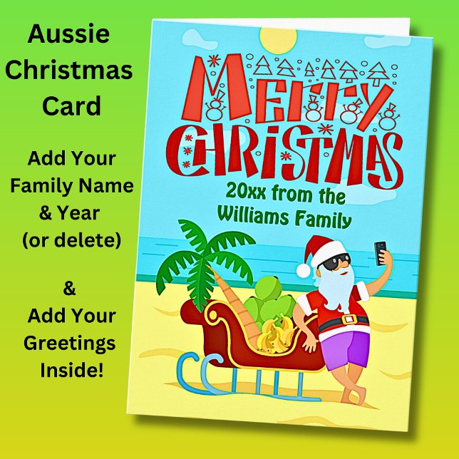 Tarjeta Agregar texto de nombre de familia, Navidades de s (Subido por el creador)