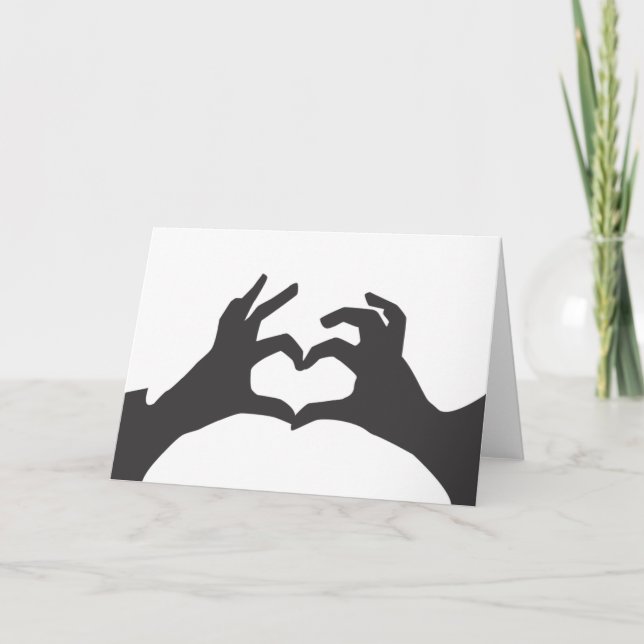 Tarjeta AGREGAR TU PROPIO TEXTO Amor Corazón (Anverso)