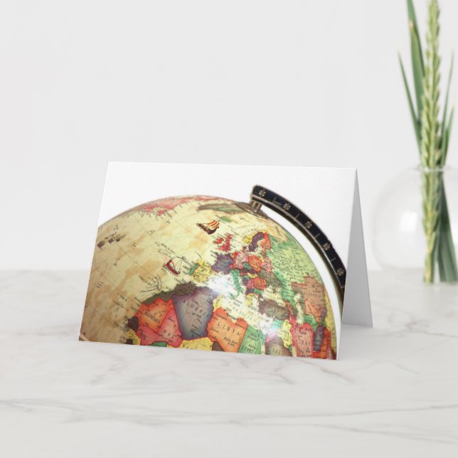 Tarjeta AGREGAR TU PROPIO TEXTO Globo (Anverso)