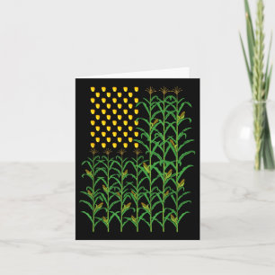 Tarjeta Agricultores De Cultivos De Bandera Estadounidense