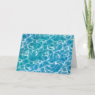 Tarjeta Agua de mar azul