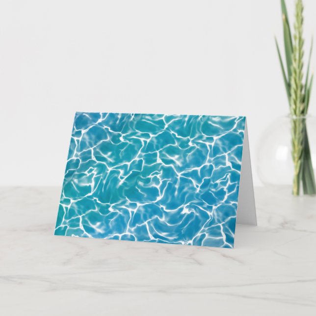 Tarjeta Agua de mar azul (Anverso)