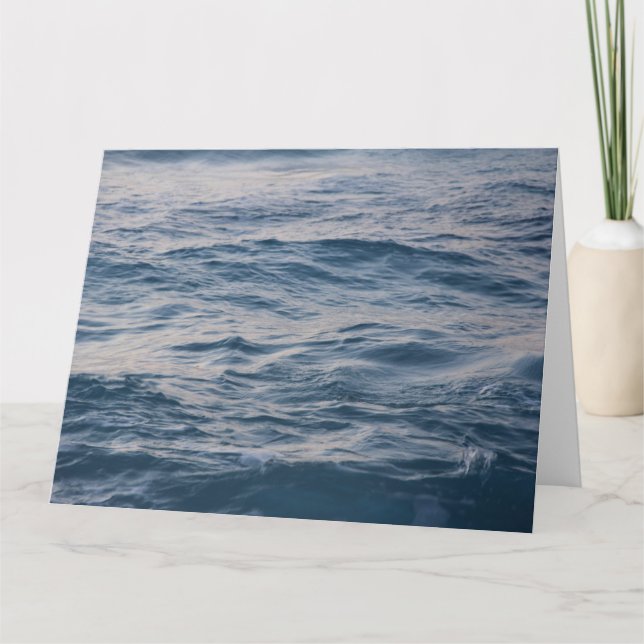 Tarjeta Agua de mar primer plano (Anverso)