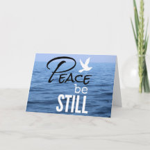 Agua de Paz Esté Quietud Bendición de Fe Cristiana